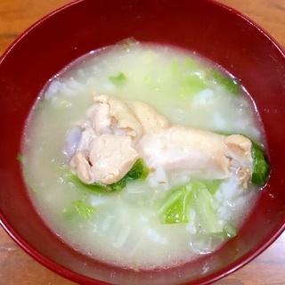 参鶏湯風☆手羽元と白菜のスープ
